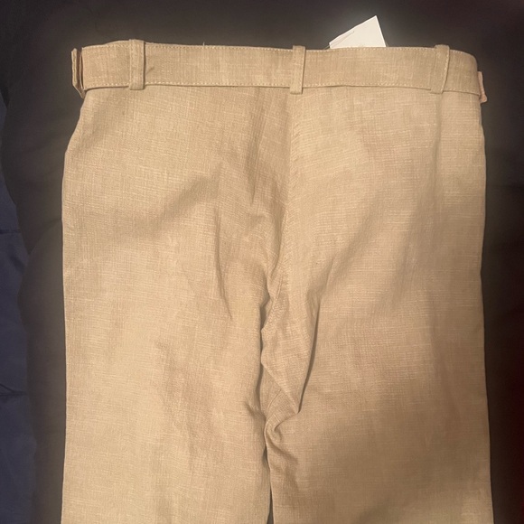 Bebe Designer pants. Straight leg, slightly flared with turquoise studded belt. - Picture 10 of 10